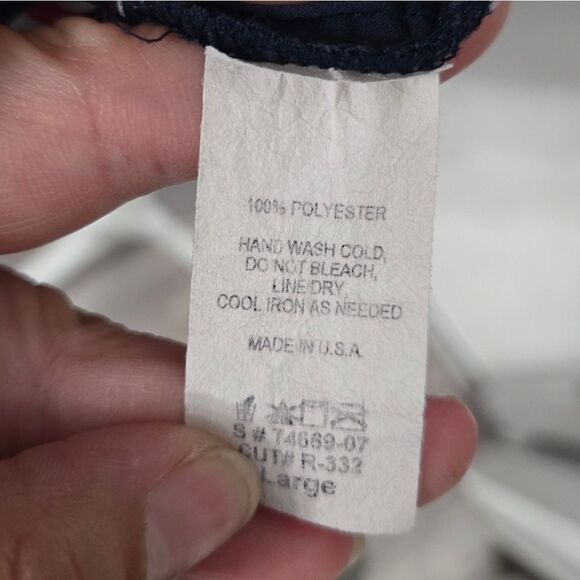 Poema sheer striped blouse size large - Picture 7 of 9